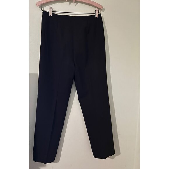 Lafayette 148 Pants Women Sz 2 Black Wool Blend Trouser Career Luxury Corpcore - Picture 2 of 16